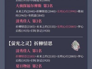 《奇迹暖暖萤光之灵：如何进阶与进阶材料获取方法全解析》