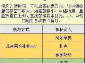 沙石镇时光大型储物箱获取攻略：解锁获得方法全解析