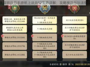 天涯明月刀手游纸上谈兵S2策略详解：攻略技巧与玩法指南