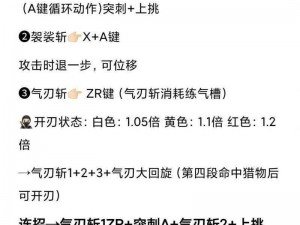 怪物猎人崛起中太刀合气技能的运用策略与心得分享：提升战斗效能的太刀合气技巧详解