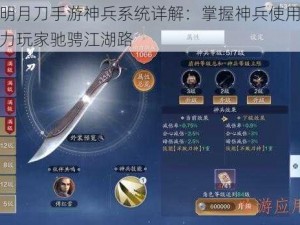 天涯明月刀手游神兵系统详解：掌握神兵使用技巧，助力玩家驰骋江湖路