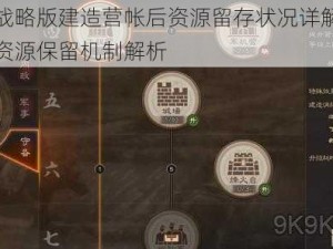 三国志战略版建造营帐后资源留存状况详解：建造影响与资源保留机制解析