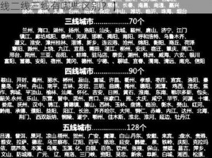 国产精品一线二线三线有什么区别【国产精品一线二线三线有哪些区别？】