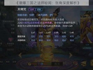 《潮爆三国之法师秘闻：张角深度解析》