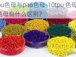 10tpu色母与pa6色母-10tpu 色母和 pa6 色母有什么区别？