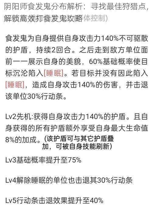 阴阳师食发鬼分布解析：寻找最佳狩猎点，解锁高效打食发鬼攻略