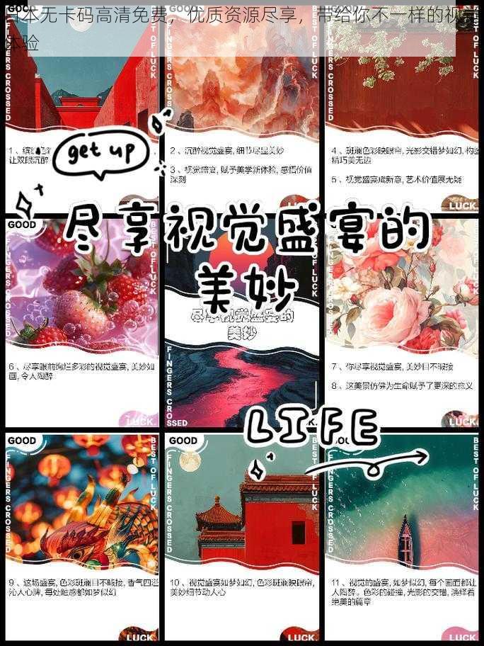 日本无卡码高清免费，优质资源尽享，带给你不一样的视觉体验