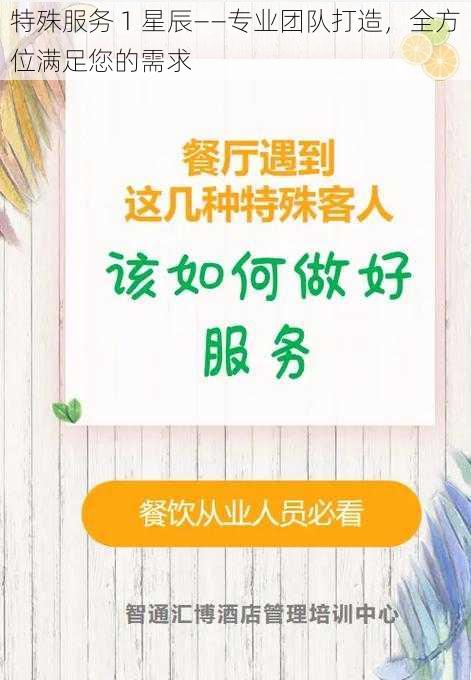 特殊服务 1 星辰——专业团队打造，全方位满足您的需求