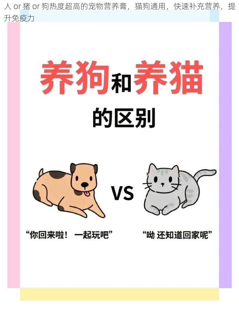 人 or 猪 or 狗热度超高的宠物营养膏，猫狗通用，快速补充营养，提升免疫力