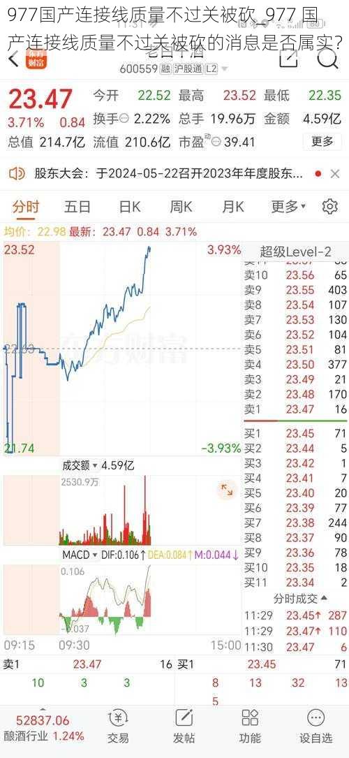 977国产连接线质量不过关被砍_977 国产连接线质量不过关被砍的消息是否属实？