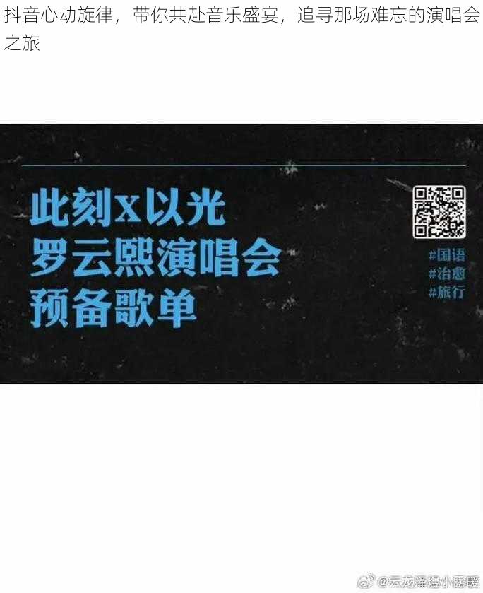 抖音心动旋律，带你共赴音乐盛宴，追寻那场难忘的演唱会之旅