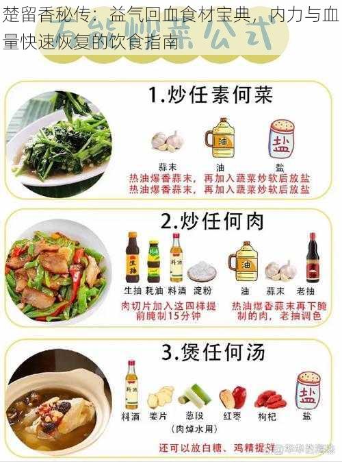 楚留香秘传：益气回血食材宝典，内力与血量快速恢复的饮食指南