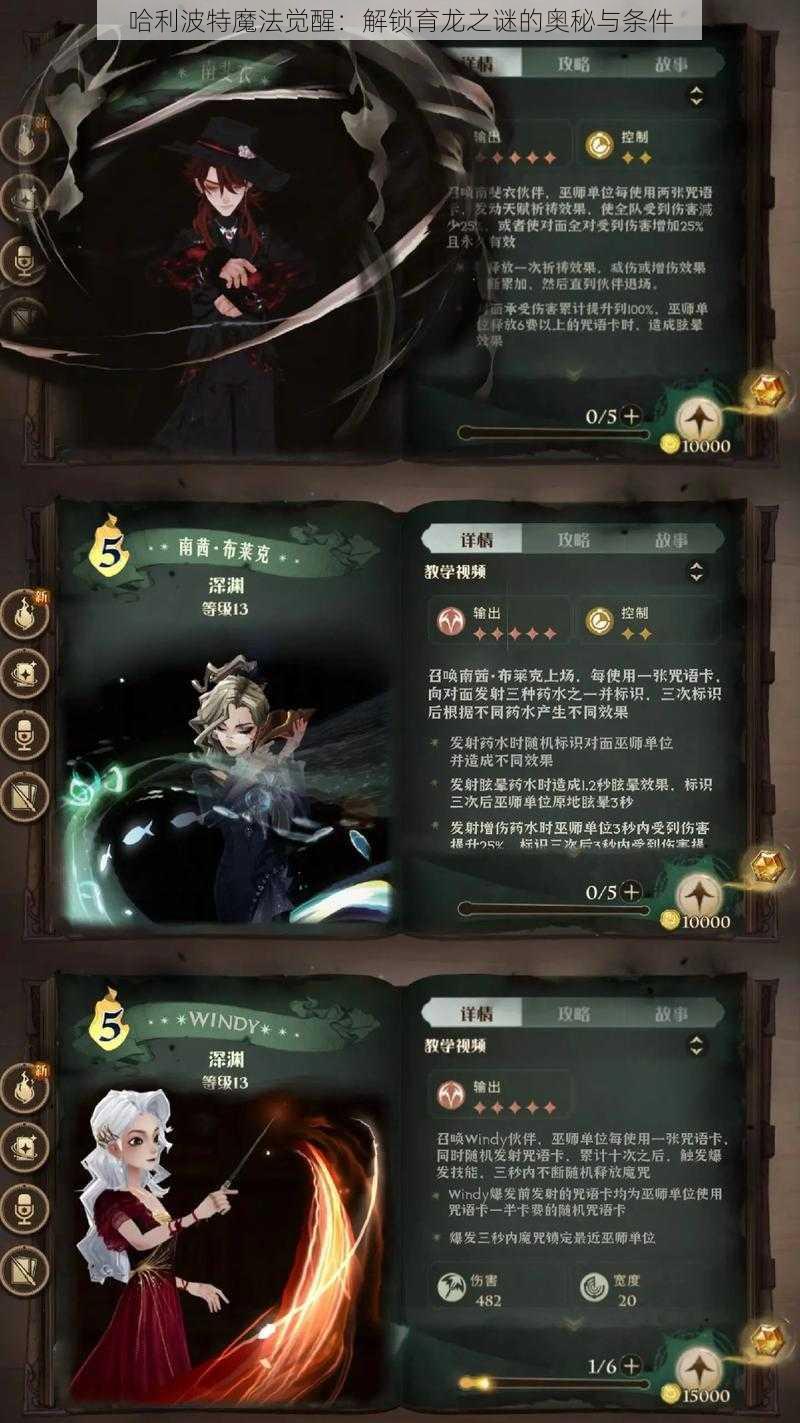 哈利波特魔法觉醒：解锁育龙之谜的奥秘与条件