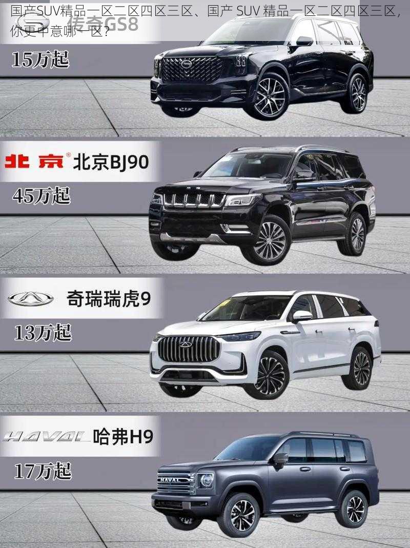 国产SUV精品一区二区四区三区、国产 SUV 精品一区二区四区三区，你更中意哪一区？