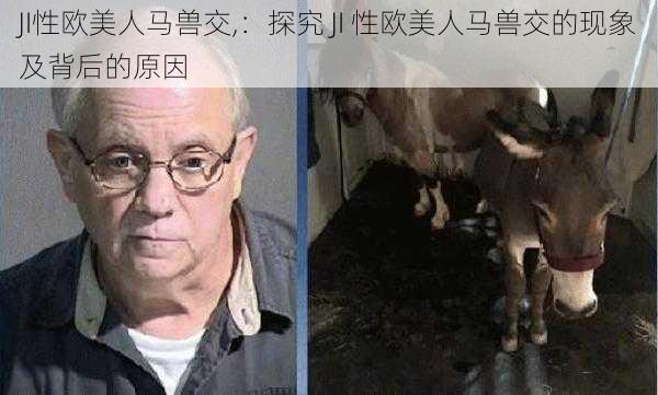 JI性欧美人马兽交,：探究 JI 性欧美人马兽交的现象及背后的原因