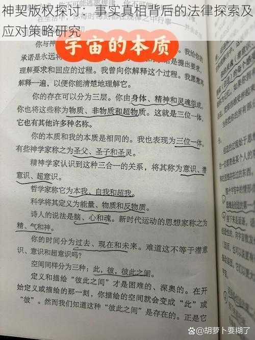 神契版权探讨：事实真相背后的法律探索及应对策略研究