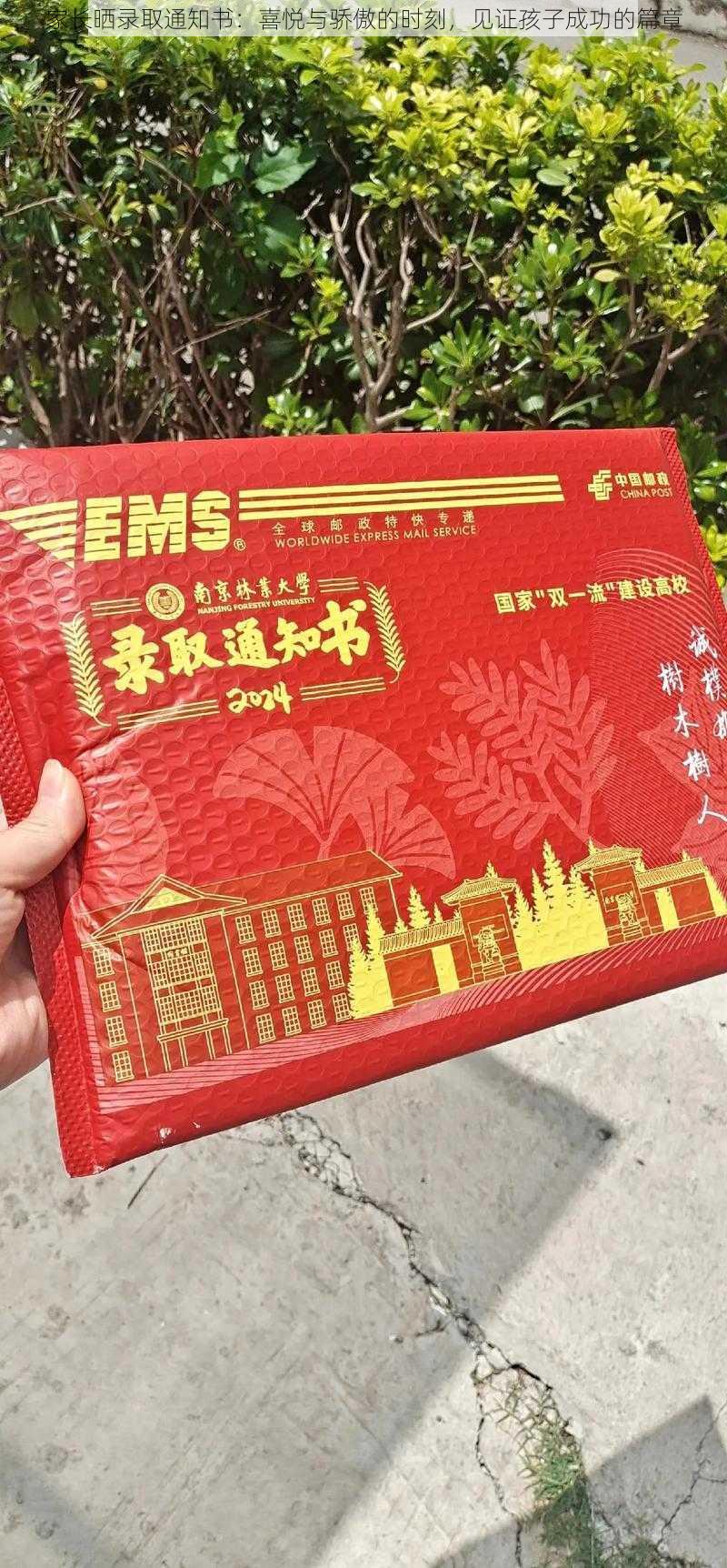 家长晒录取通知书：喜悦与骄傲的时刻，见证孩子成功的篇章